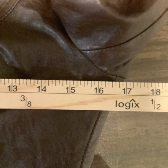 Therapy Women’s street wear motto bikercore small festival faux leather jacket - Picture 8 of 12